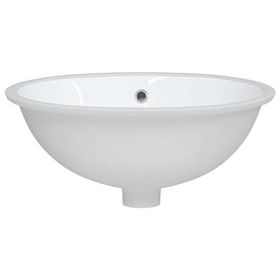 VidaXL Wastafel ovaal 47x39x21 cm keramiek wit VidaXL Wastafel ovaal 47x39x21 cm keramiek wit