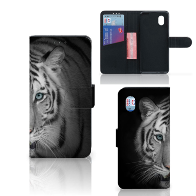 Alcatel 1B (2020) | Telefoonhoesje | Met pasjeshouder | Tijger