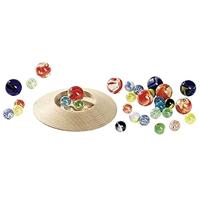 Goki houten knikkerpot met knikkers - thumbnail