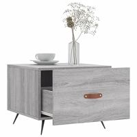 Salontafel 50x50x40 cm bewerkt hout grijs sonoma eiken - thumbnail