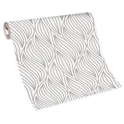 Dutch Wallcoverings Behang Carat Deluxe Dessin Wit/Zilver 10063-14