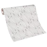 Dutch Wallcoverings Behang Carat Deluxe Dessin Wit/Zilver 10063-14 - thumbnail