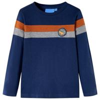 VidaXL Kindershirt met lange mouwen 104 marineblauw - thumbnail