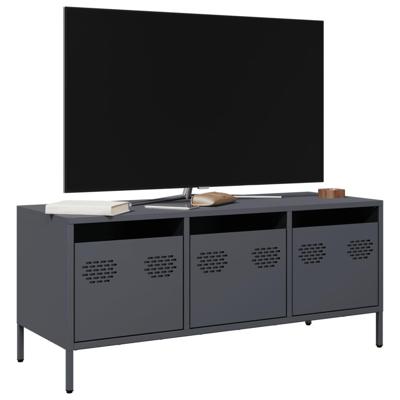 Tv-meubel 101,5x39x43,5 cm koudgewalst staal antracietkleurig Tv-meubel 101,5x39x43,5 cm koudgewalst staal antracietkleurig