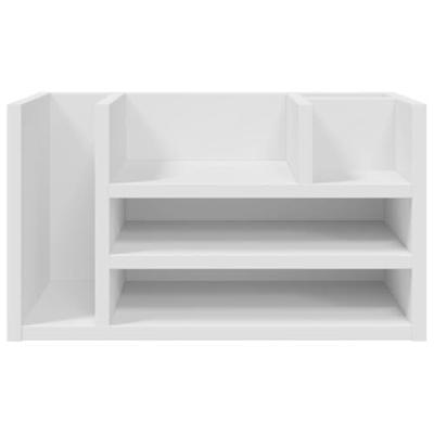 VidaXL Bureau organiser 44,5x24x25 cm bewerkt hout betongrijs VidaXL Bureau organiser 44,5x24x25 cm bewerkt hout betongrijs