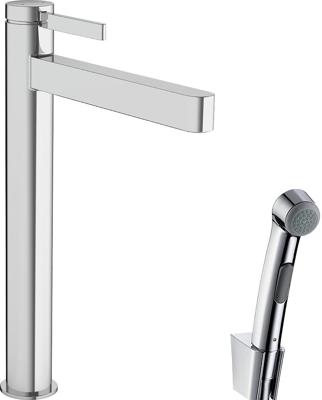 Hansgrohe Finoris ééngreeps wastafelmengkraan 260 met bidethanddouche en doucheslang 160 cm, chroom Hansgrohe Finoris ééngreeps wastafelmengkraan 260 met bidethanddouche en doucheslang 160 cm, chroom