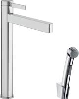 Hansgrohe Finoris ééngreeps wastafelmengkraan 260 met bidethanddouche en doucheslang 160 cm, chroom - thumbnail