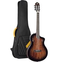 Ortega RTPDLX-ACA TourPlayer Series Deluxe Acacia Top Gloss Burst elektrisch-akoestische klassieke gitaar met gigbag - thumbnail
