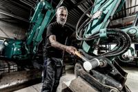 Halder Kunststofhamer | lengte 300 mm hoofd-d. 20 mm | hickory terugslagvrij | hard nylon wit | 1 stuk - 3366.020 3366.020 - thumbnail