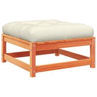 6-delige Loungeset met kussens massief grenenhout wasbruin - thumbnail