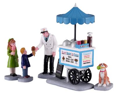 Happy scoops ice cream cart set of 5 kerstfiguur LEMAX - Lemax