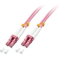 LINDY 46340 Glasvezel Optische vezel Aansluitkabel 1.00 m Pink [1x LC-stekker - 1x LC-stekker] 50/125 µ Multimode OM4 - thumbnail