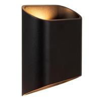 Lucide ATILA - Wandlamp Binnen/Buiten - LED Dimb. - 2x5W 2700K - IP65 - Zwart - thumbnail