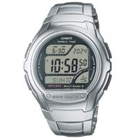 Casio WV-58DE-1AVEF Horloge Zendergestuurd (l x b x h) 53.4 x 43.7 x 12 mm Zilver Materiaal (behuizing): RVS, Hars Materiaal (armband): RVS - thumbnail