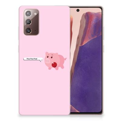 Samsung Note 20 Telefoonhoesje met Naam Pig Mud Samsung Note 20 Telefoonhoesje met Naam Pig Mud