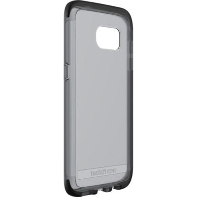 Tech21 Impact Shield Self Heal displaybeschermfolie zelfherstellend slagvast schokbestendig voor Samsung LG G5 - transparant, Evo Frame., Samsung Galaxy S7 Edge, Smokey/zwart