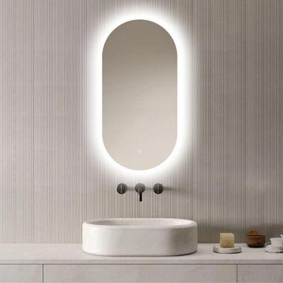 Loxa - Ovale Badkamerspiegel Fiona met led 40x80cm - Dimbaar - Condensvrij vlak - Duurzame kwaliteit - Eenvoudige installatie Loxa - Ovale Badkamerspiegel Fiona met led 40x80cm - Dimbaar - Condensvrij vlak - Duurzame kwaliteit - Eenvoudige installatie