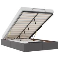 Bedframe zonder matras 120x190 cm kunstleer grijs - thumbnail