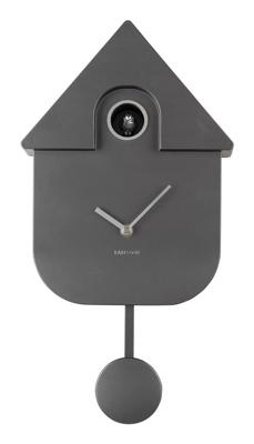 Wall Clock Modern Cuckoo Metallic Dark Grey Wall Clock Modern Cuckoo Metallic Dark Grey