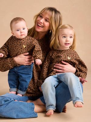 Sweat Leoparden dames capsule collectie moeder-dochter ENVIE DE FRAISE beige