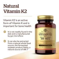 Solgar Vitamine K2 100 mcg Capsules - thumbnail