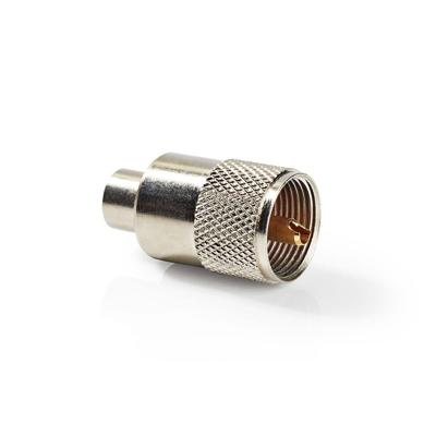Nedis CSVC43900ME Pl259-connector Mannelijk Voor Rg58 Coaxkabels 25 Stuks Metaal