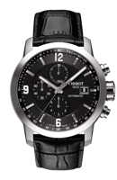 Horlogeband Tissot T0554271605700 / T610034058 Leder Zwart 23mm - thumbnail