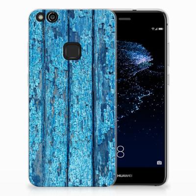 Huawei P10 Lite | Bumper Hoesje | Wood Blue Huawei P10 Lite | Bumper Hoesje | Wood Blue