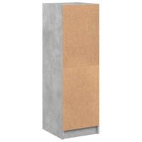 Hoge kast met glazen deuren 35x37x109 cm betongrijs - thumbnail