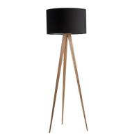 Zuiver Vloerlamp 'Tripod' 151cm, kleur Naturel/Zwart - thumbnail