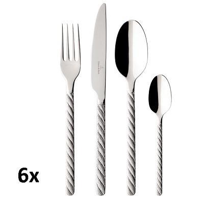 VILLEROY & BOCH - Montauk - Bestekset 6 persoons 24-dlg VILLEROY & BOCH - Montauk - Bestekset 6 persoons 24-dlg