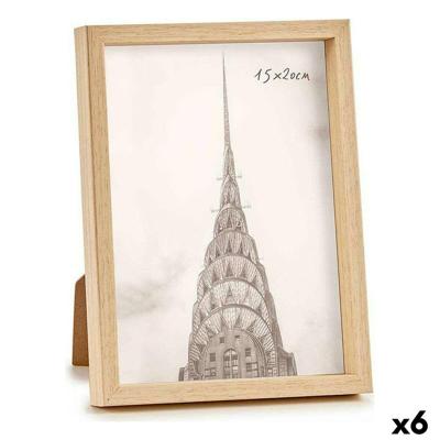 Fotolijsten WPC1020ML-3 Bruin Natuurlijk Plastic (6 Stuks)