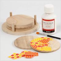 Creativ Company Schijven, d 9,5 cm, dikte 5 mm, 6 stuk/ 1 doos - thumbnail