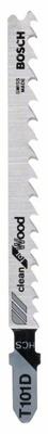 Bosch Accessories 2608637877 Decoupeerzaagblad T 101 D, Clean for Wood, verpakking van 100 stuks 100 stuk(s)