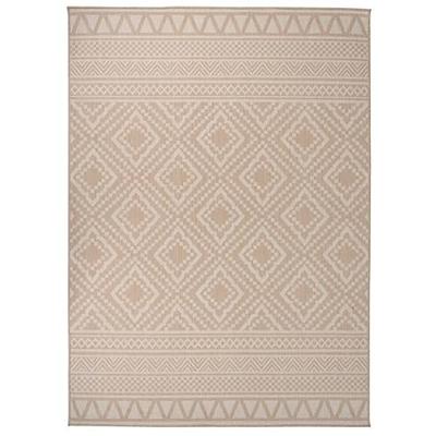 VidaXL Buitenkleed met patroon platgeweven 200x280 cm bruin