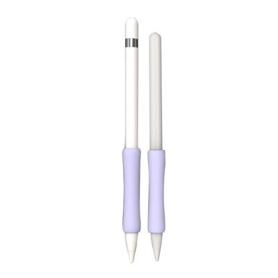 Stylus Touch Pen Siliconen Beschermkap voor Apple Potlood 1/2 (licht paars)