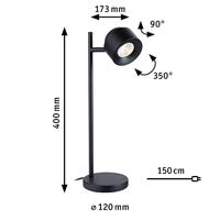 Paulmann Pane 79782 LED-tafellamp LED 4.5 W Zwart - thumbnail