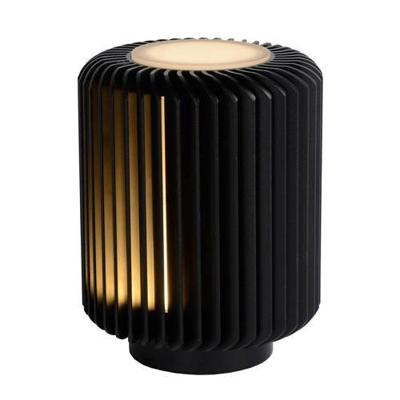 Lucide TURBIN - Tafellamp - Ø 10,6 cm - LED - 1x5W 3000K - Zwart