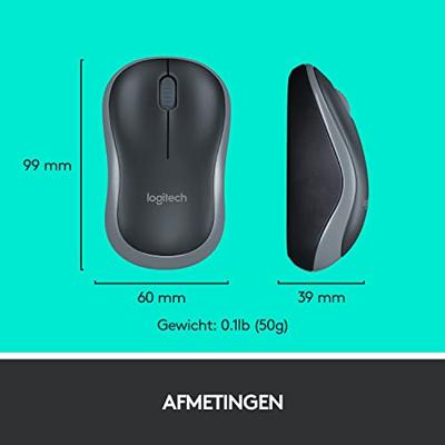 Logitech MK270 Draadloos Toetsenbord en Muis QWERTY Toetsenbord Zwart - thumbnail