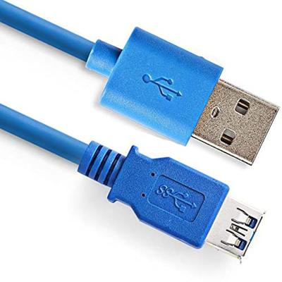Delock USB-kabel USB 3.2 Gen1 (USB 3.0 / USB 3.1 Gen1) USB-A stekker, USB-A bus 5.00 m Blauw Vergulde steekcontacten 82541