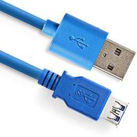 Delock USB-kabel USB 3.2 Gen1 (USB 3.0 / USB 3.1 Gen1) USB-A stekker, USB-A bus 5.00 m Blauw Vergulde steekcontacten 82541 - thumbnail
