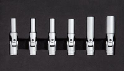 KS Tools 500.7300 3/8 gloeibougieset, kort, 6-delig