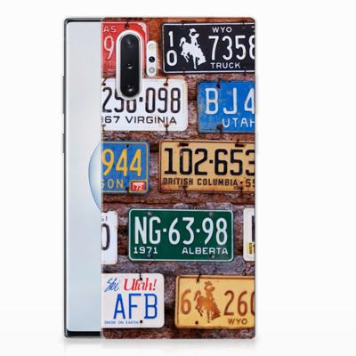 Samsung Galaxy Note 10 Plus | Siliconen hoesje | met foto Kentekenplaten