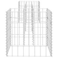 Gabion plantenbak H-vormig 260x40x40 cm staaldraad - thumbnail