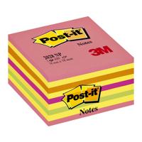 Post-it Notes kubus, 450 vel, ft 76 x 76 mm, roze-geel tinten - thumbnail