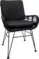 Own Living dining tuinstoel jara charcoal - thumbnail