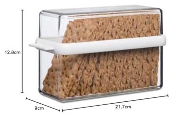 Mepal Stora Knäckebröddoos 21.7x9x12.8 cm Wit/Transparant