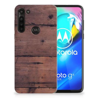 Motorola Moto G8 Power | Bumper Hoesje | Old Wood
