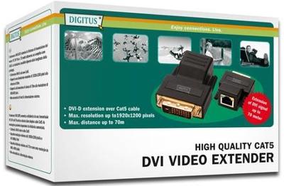 Digitus DS-54101 Extender (verlenging) DVI via netwerkkabel RJ45 75 m