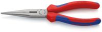 Knipex Platspitse Tang met Zijsnijder (Telefoontang) | 200 mm Lengte | Meer-Componentengrepen | Zwart Geatramenteerd - 26 12 200 SB - thumbnail